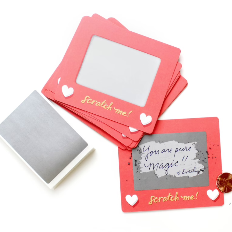 Party Games Cards - 10 個のスクラッチオフカード誕生日ギフト愛のクーポン記念日 DIY ギフト彼女のバレンタインデーのチケット愛のメモゲームカード