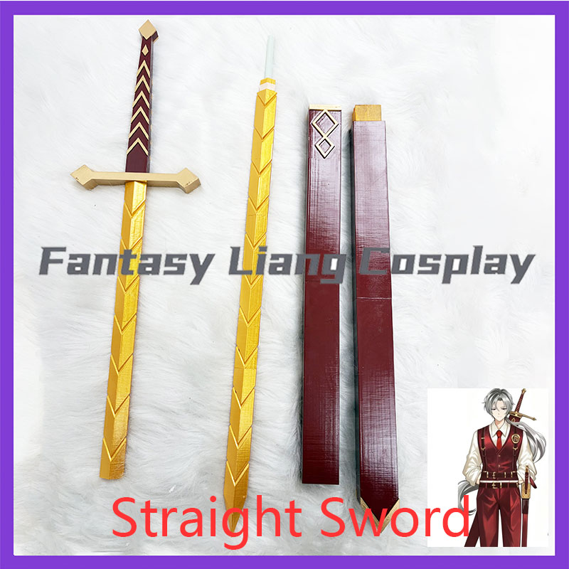 Party Games Company - ゲームリンバスカンパニールシオコスプレ小道具ストレートソード鞘付きロールプレイソードハロウィンカーニバルパーティー男性女性用