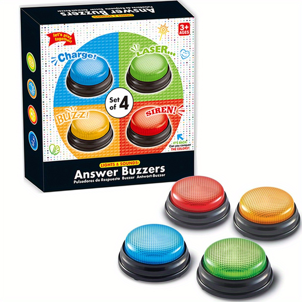ライトとサウンドブザーおもちゃ4個、クリエイティブパーティー - Party Family Games のレビューと価格