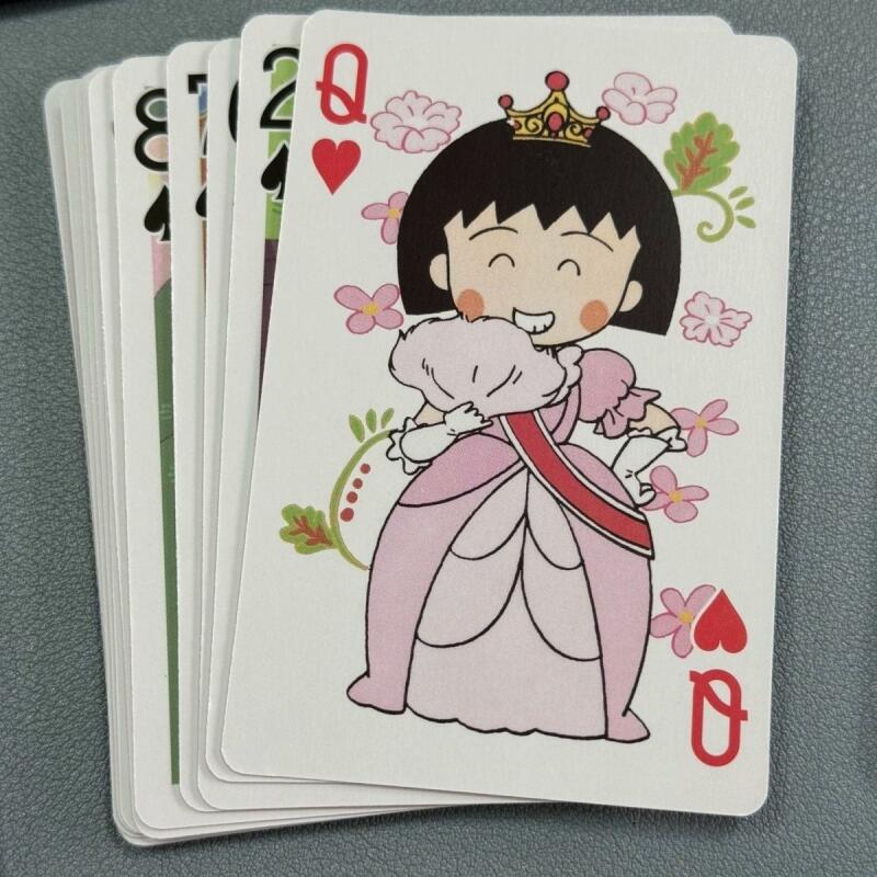 ちびまる子ちゃんの漫画柄トランプカード 日本風アニメ レジャ - Party Games Cards のレビューと価格