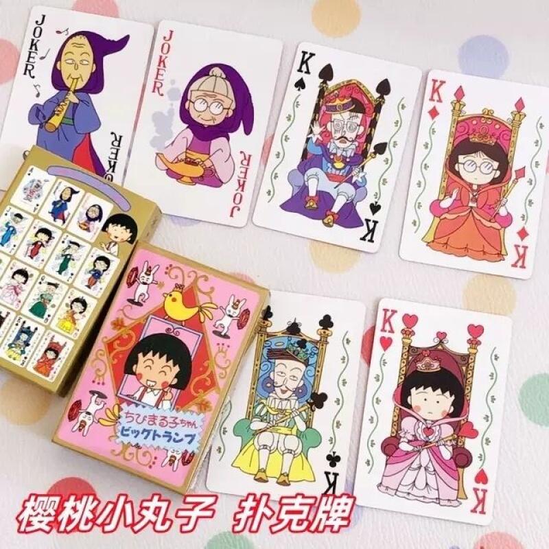 ちびまる子ちゃんの漫画柄トランプカード 日本風アニメ レジャ - Party Games Cards のレビューと価格
