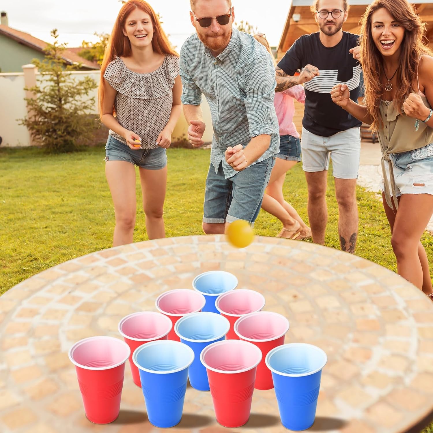 60個入り 16オンス プラスチック製パーティーカップ、卓球 - Party Games Jenga のレビューと価格