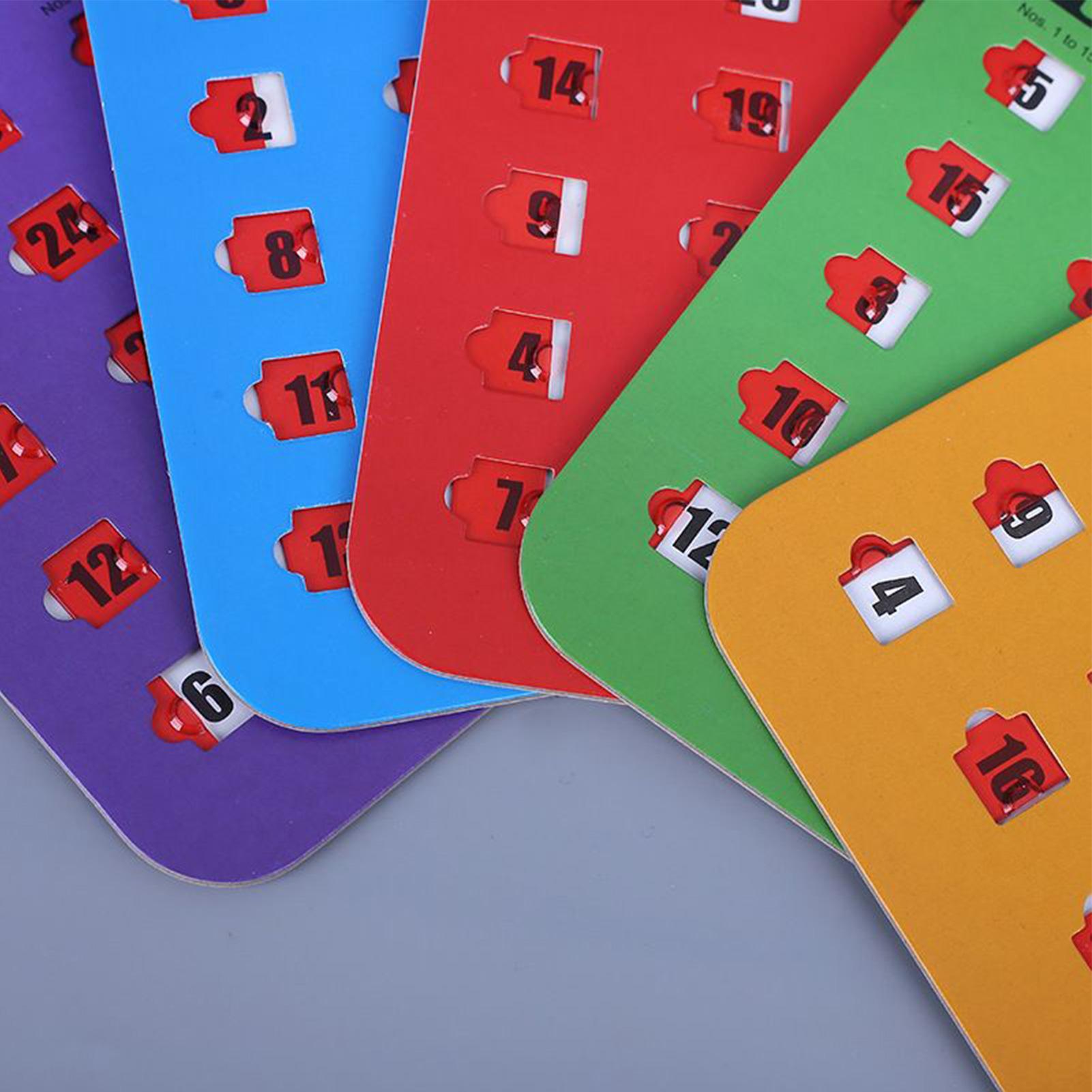 5枚入りビンゴゲームカード 大型印刷ビンゴカード 大人数向け - Party Games For Large Groups のレビューと価格