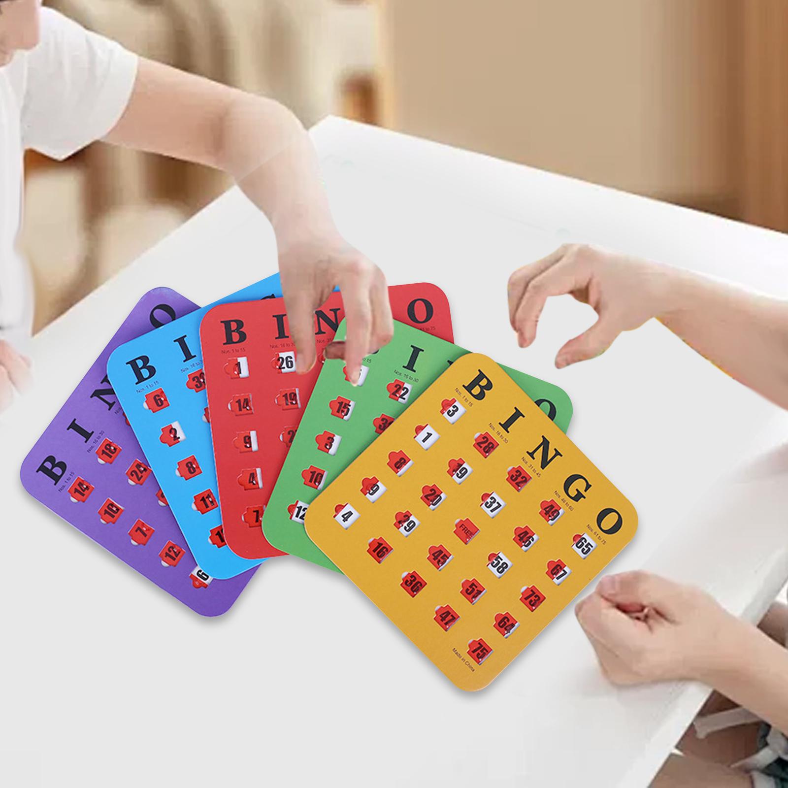 5枚入り 大きな文字のビンゴカード 読みやすい パーティーゲ - Party Games For Large Groups のレビューと価格